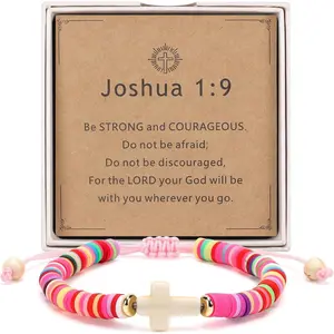 Christian Gifts for Girls - Colorful  Bracelet  Box Set with Scripture Card, Religious  for Daughter Granddaughter Goddaughter Teen Girls