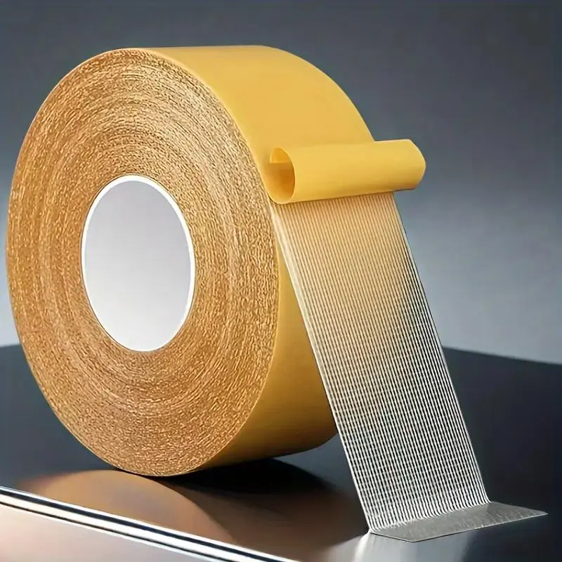 20m Extra Large Capacity Yitape Glass Fiber Grid Transparent Double-Sided Tape, Strong Waterproof Adhesive, No Residue, Universal Use