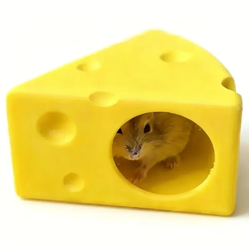 Cheese Shape Hamster House, Perfect Hideout for Small Animals, Hamster Hides, Ideal Gift for Hamster Lovers, 1pc Animal Shelter