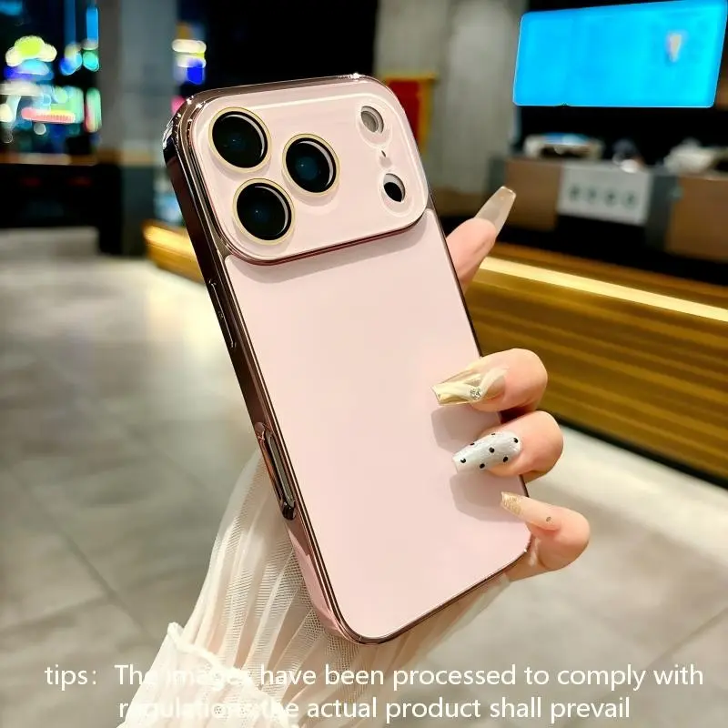 New Ag Electroplated Matte Lens Full Coverage Anti-Drop Protective Phone Case, Compatible with iPhone 17 Pro Max 16 15 14 13 12 11 17