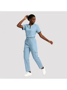 Multicolor - Pickable Women's Work Uniform Wrinkle - Resistant and Wear - Resistant Used By Lady Doctors and Beauty Salon Front - Desk Consultation Staff All Year Round