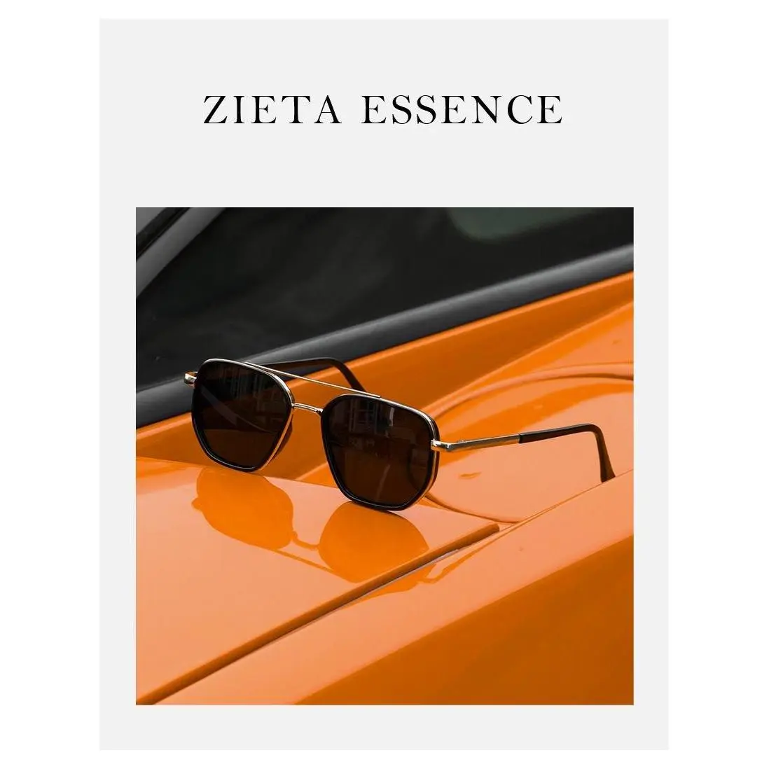 2026 Summer Polarized Sunglasses for Men and Women, Trendy Geometric Double Bridge Frame Shades, Stylish Casual Fashion Eyewear, Travel Accessories, Outdoor Glasses for Daily Wear