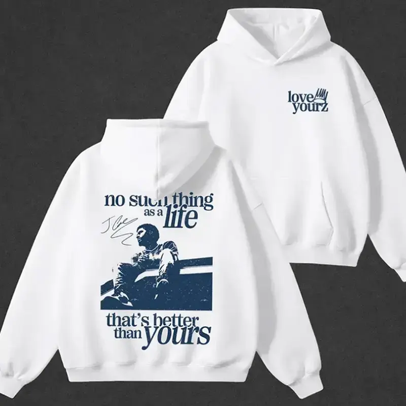 Vintage Hip Hop Graphic Hoodie - Soft Comfortable Cotton Fabric Outerwear, Love Yourz Rap Music Fan Gift Top for Office, Outdoor Use