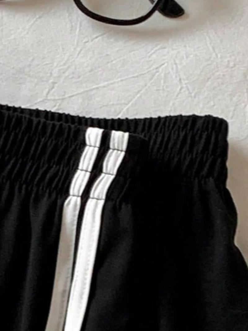 Women's Side Stripe Shorts, Casual Comfy Breathable Skinny Shorts for Daily Wear, Ladies Bottoms for Summer