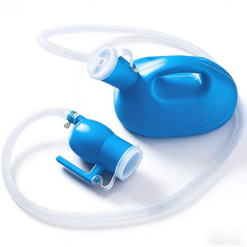 2000ML Portable Urinal with 62.99In Extendable Tube Large Capacity Odor Resistant Design Bedside Toilet Solution for Elderly Children Nighttime Care Travel Use