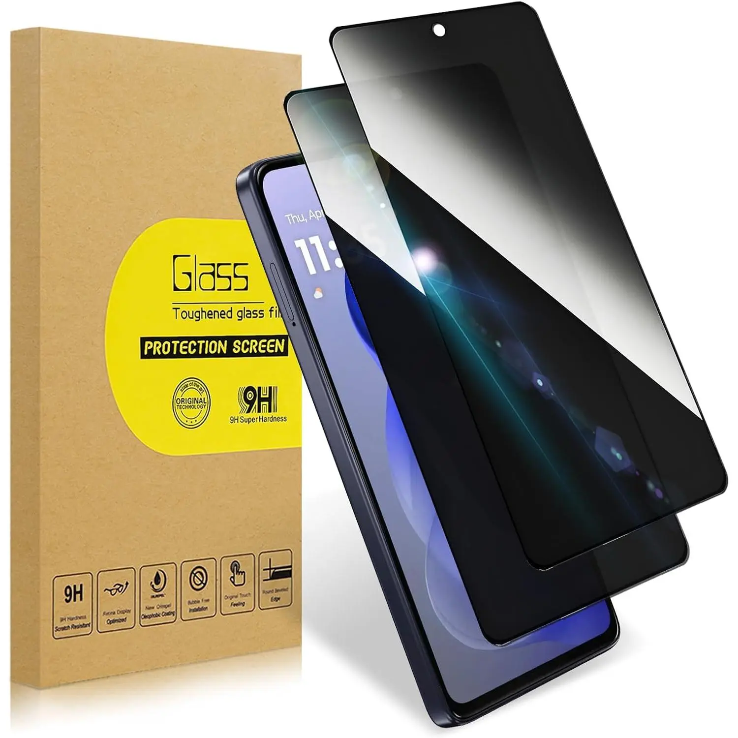 2 Pack  Screen Protector for  G Power(2025)|Anti-Spy Tempered Glass Anti-Scratch, 9H Hardness & Easy Installation