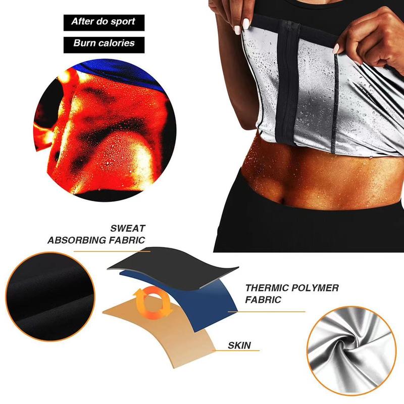 Sauna Suit for Women Waist Trainer Vest for Women Sweat Tank Top Shaper for Women with Zipper Sauna Suit for Women Waist Trainer Vest for Women Sweat Tank Top Shaper for Women with Zipper