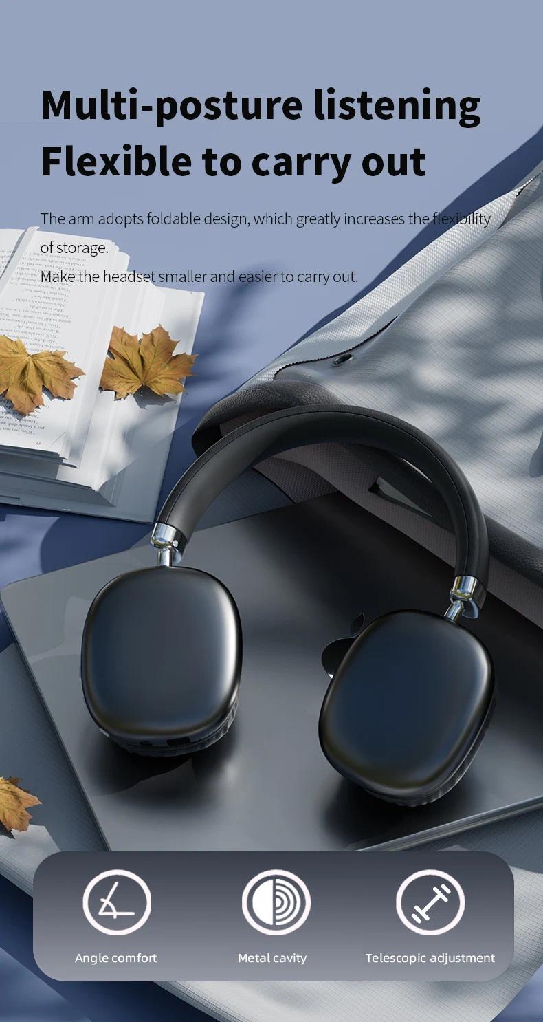 NEW Air Max Wireless bt Headsets Bluetooth Headphones Over ear stereo surround gaming Earphone sport workout