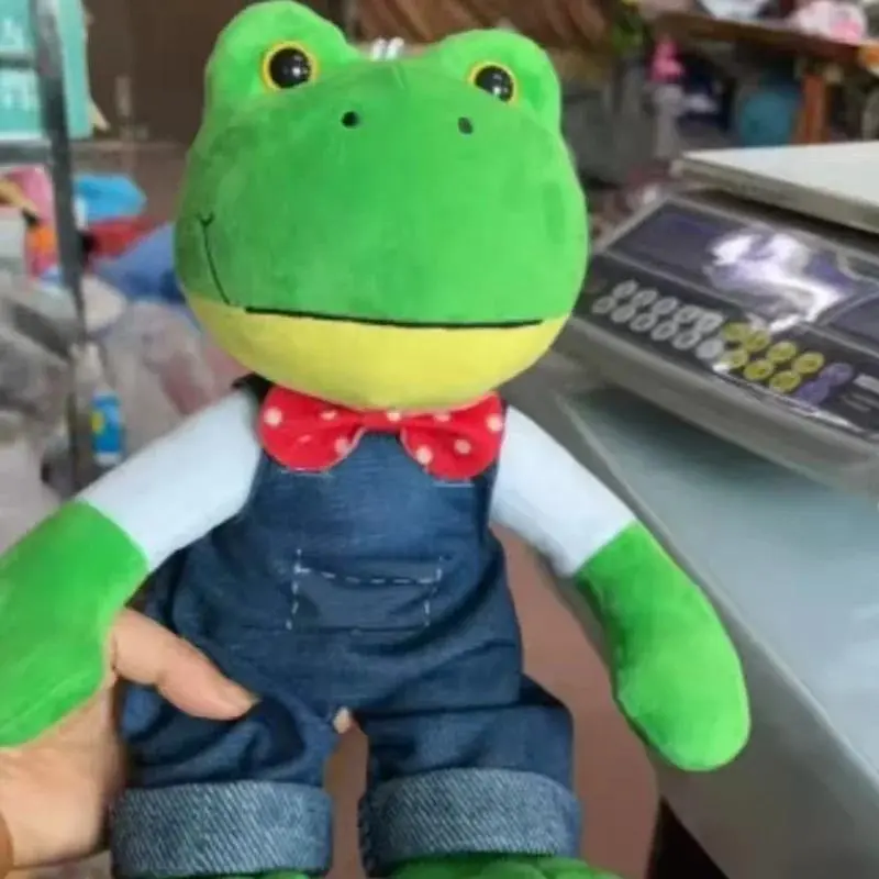 In Stock 25cm Cute Long-Leg Magic Expression Soft Plush Frog Toy, Non-Toxic Gag Toy for Funny Pranks, Girl-Focused Prank Gift Idea for Practical Jokes