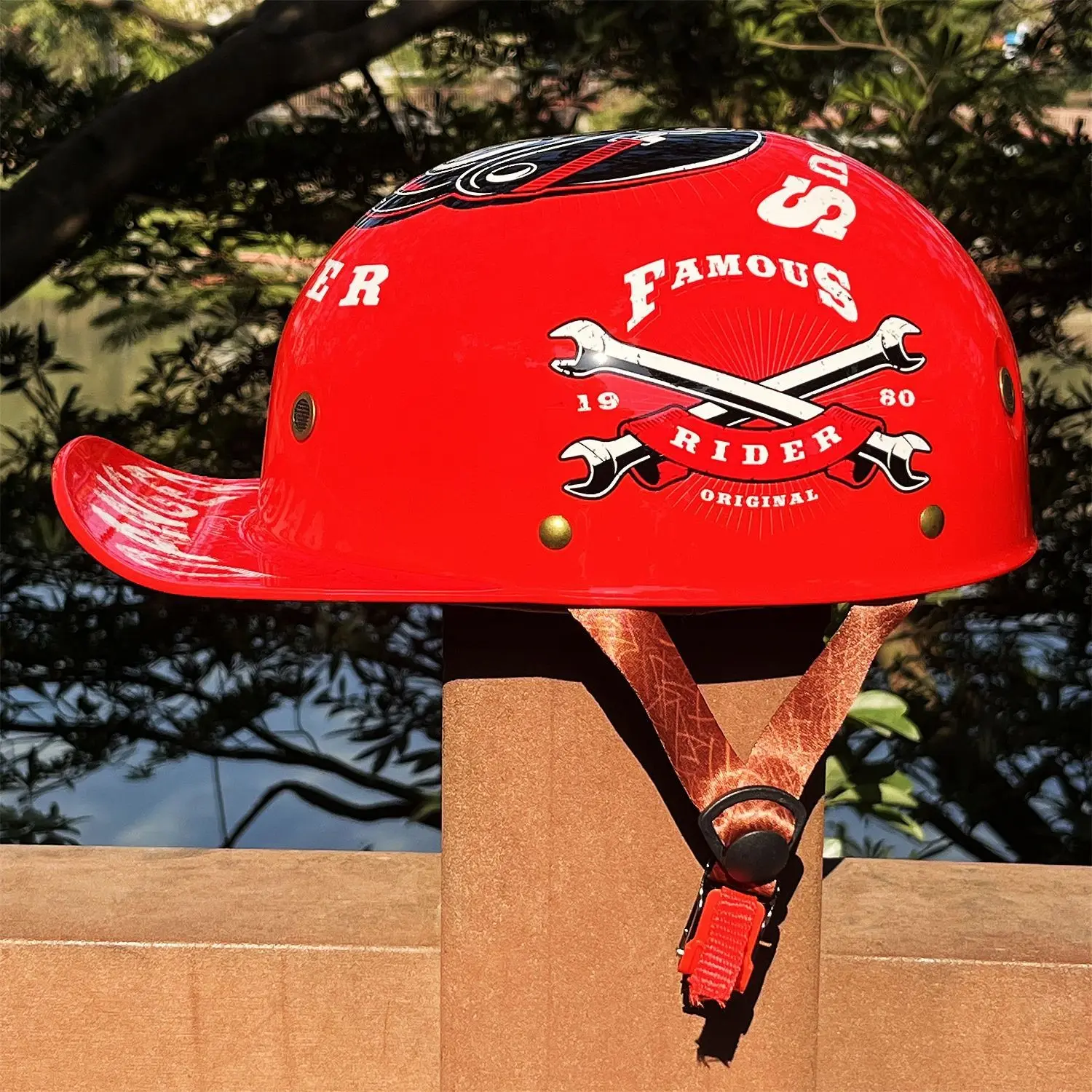 High-Quality Retro Half Helmet, Motorcycle Helmet for Harley, Scooter, Electric Bike, Daily City Travel, Off-Road Outdoor Sports