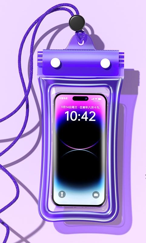 Mobile phone waterproof bag High transparency waterproof touchscreen airbag waterproof case Rafting swimming hot spring sealed mobile phone protective case