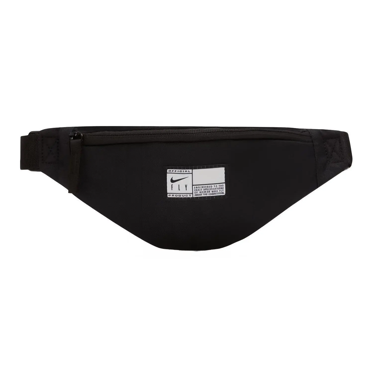 Nike Heritage Swoosh Fly Patch Fabric Crossbody Bag for Men and Women – Casual Black