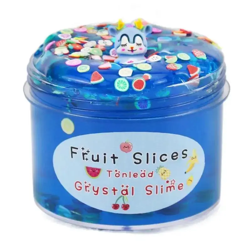 Clear Crystal Slime Fake Candy Non Sticky Slime Soft Jelly Clay For Girl Boy DIY Bubble Slime For Kids Stretchy Putty Gifts 2023