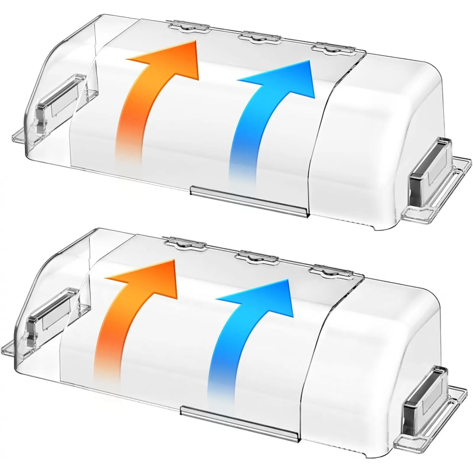 Air Vent Deflectors 2-Pack Set of Super Strong Magnetic Heat-Resistant, Sidewalls and Ceiling Registers Deflectors for Vents/Walls/Ceilings/Floors