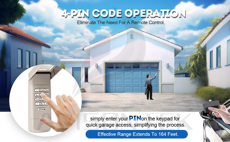 CMXZDCG440 CMXZDCG453 Universal Garage Door Opener Keypad & Remote【12 Year Warranty】