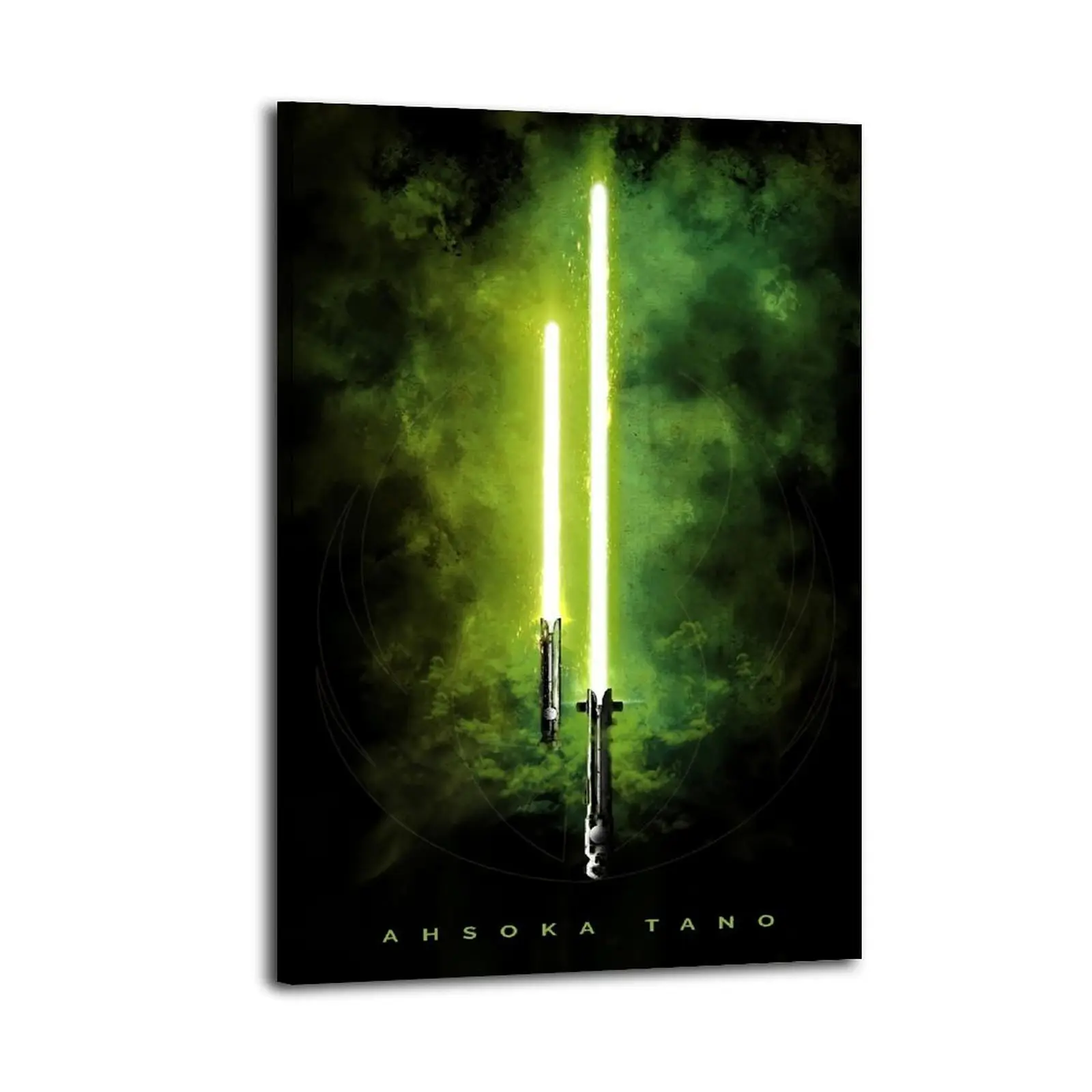 Ahsoka Tano Artistic Canvas Prints, Frameless Hanging Fade-Resistant Home Decor, Bedroom & Bathroom Wall Art
