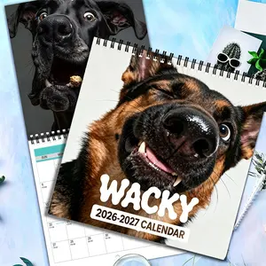 2026-2027 18-Month Wall Calendar Planner - 1 Piece, Dual Use for Home and Office, Perfect Christmas and New Year Gift, Cute and Quirky Dog-Themed Aesthetic