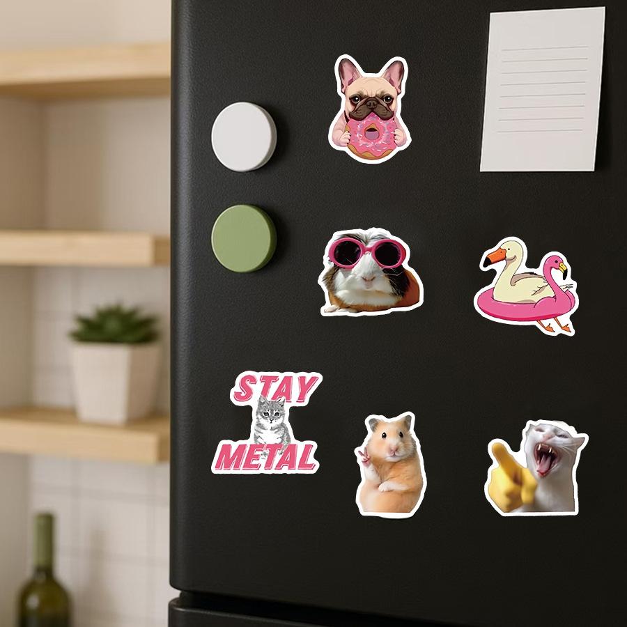 50PCS Funny Pink Stickers Pack, Waterproof Coquette Aesthetic Decals for Planner Hydro Flask Luggage, Kawaii Journaling Supplies for Teens  Decorating everything with these funny pink stickers! Which one is your mood today?