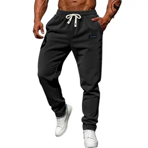 Men's Sporty Casual Corduroy Pants with Drawstring Elastic Waist, Straight-Leg Striped Design, Suitable for Office, Streetwear, Commuting, and Daily Wear