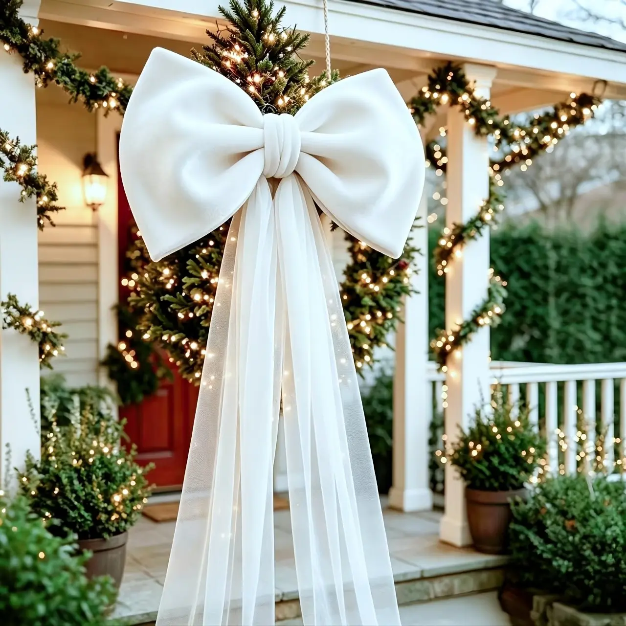 French Vintage Large Velvet Bow, Bed Head Wedding Arch Decor, Netting Trail Hanging Ornament, Romantic Photo Prop, Bedroom Wedding Decoration, Party Decoration