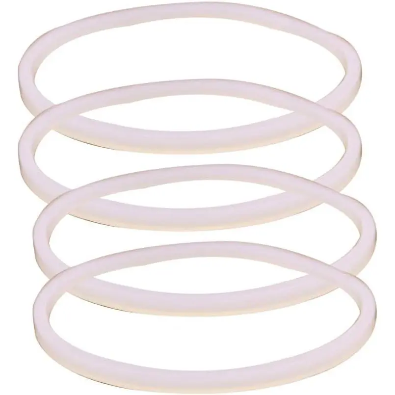 4 count White Rubber Sealing O-Ring Gasket  ,Compatible with  Juicer Blender  Seals (4 3.22inch gaskets)