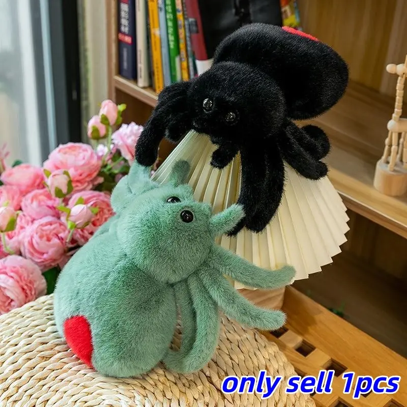 Cute Tail Spider Plush Toy, Soft Plush Decoration for Home and Office, Fun Halloween Gift, Holiday Gift, Christmas Gift