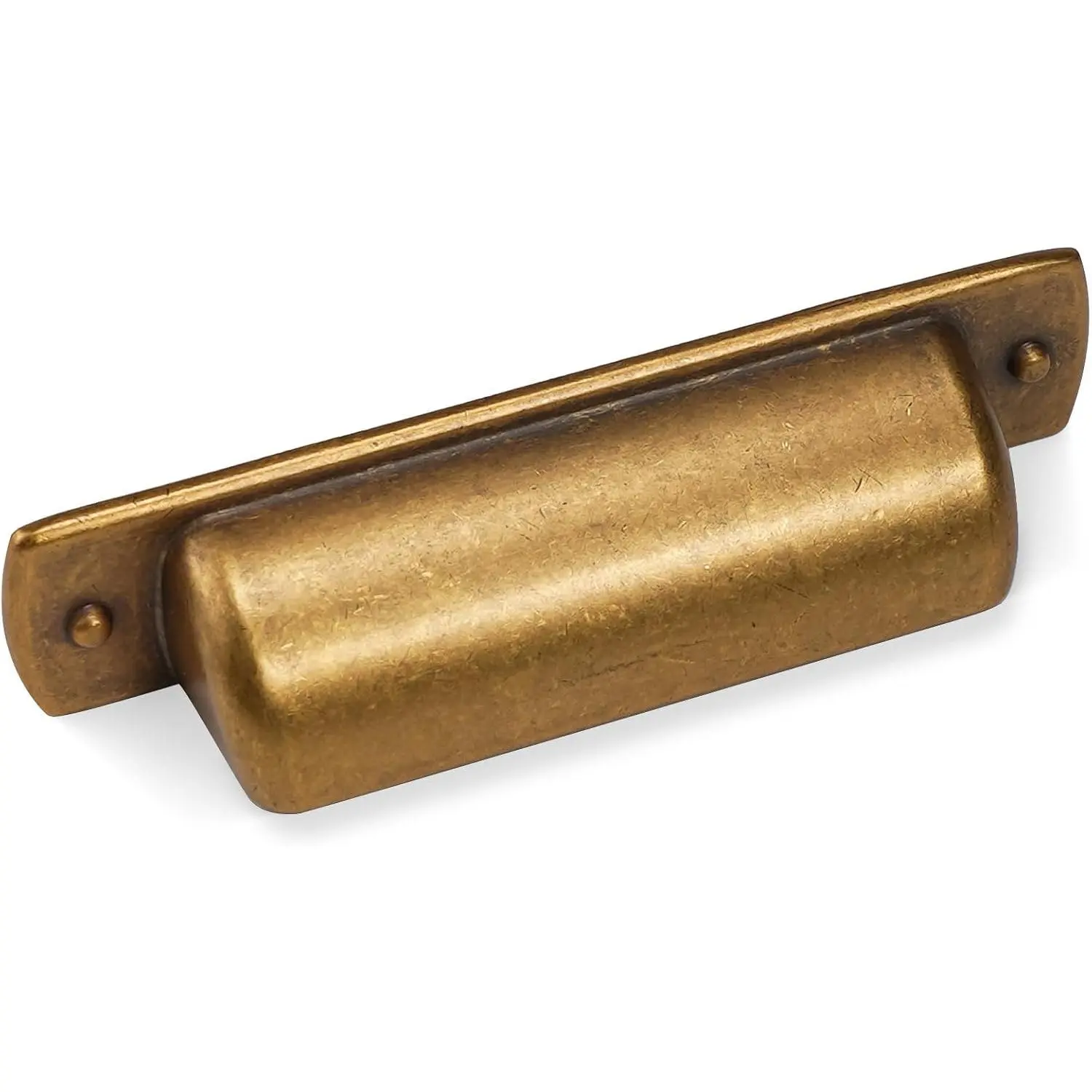 10 Pack 2.5 inch(64mm) Antique Brass Kitchen Cabinet Handles Cabinet Cup Pulls  Drawer Cup Pulls Aged  Bronze Kitchen Cabinet Hardware