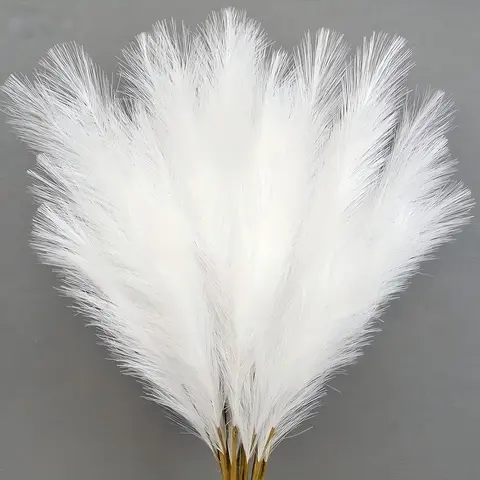 20 Pcs Reed Flower Bouquets Set, Artificial Indoor, Perfect for Any Season, Bohemian Style Decor, Decorative Florals, Ideal for Weddings, Parties, Home Decoration