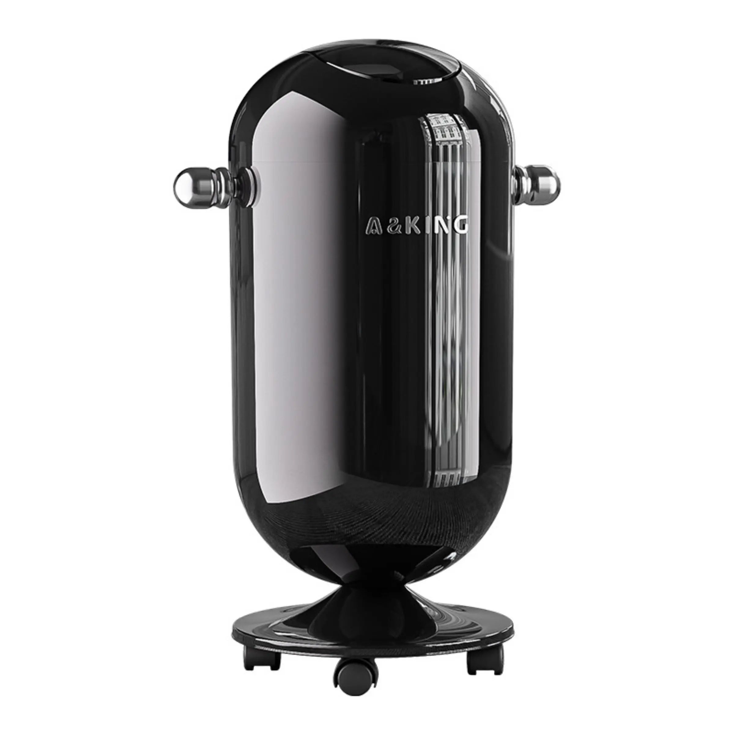 20L Swing Top Lid Trash Bin, Garbage Can with Lid, Home Use for Living Room and Bedroom, with Cover and Wheels, Portable High-Style Paper Basket