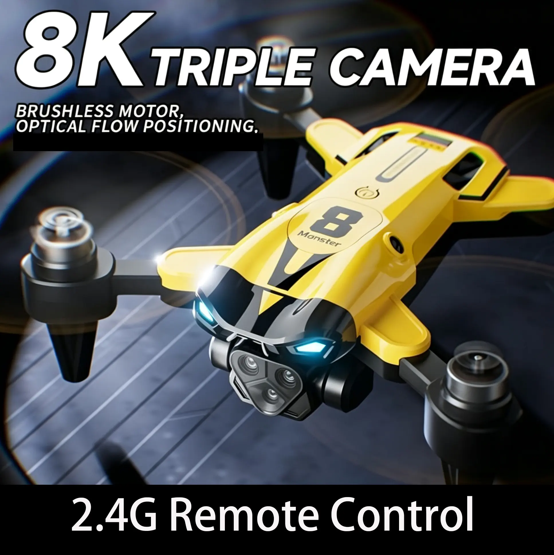 2026 New Remote-Controlled Aircraft/Drone/Remote Plane, capable of aerial photography with a camera, supports 360° stunt flips, stable hovering, one-button takeoff/landing, comes with dual charging batteries, and features built-in LED dazzling light effec