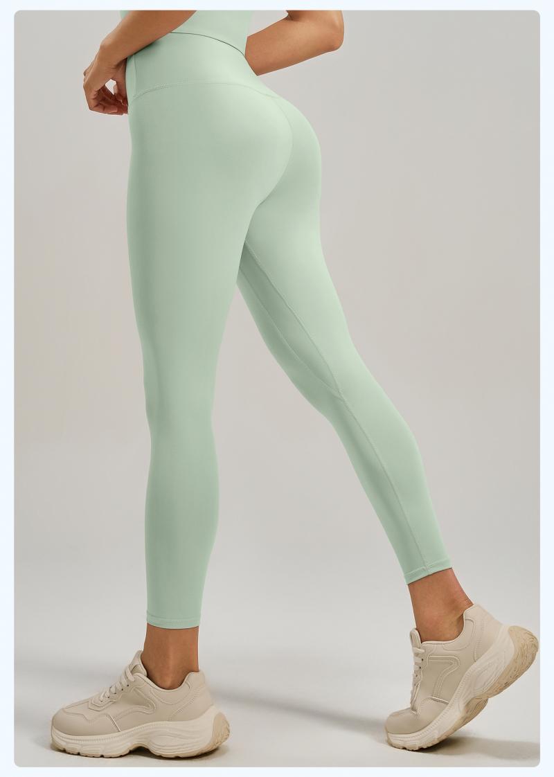 Women's Naked Feeling High Stretch Yoga Pants, High Waist Tummy Control & Butt Lifting Tight Fitness Leggings