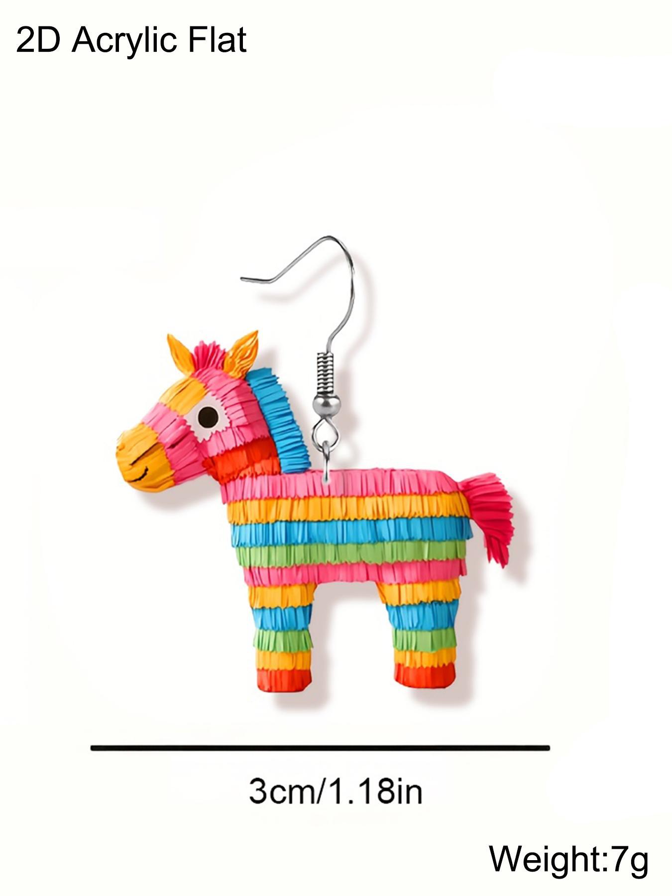 Cute Colorful Unicorn Design Dangle Earrings, Fashionable Jewelry for Women & Girls, Trendy All-match & Exquisite Jewelry for Birthday Gift, Trendy Accessories