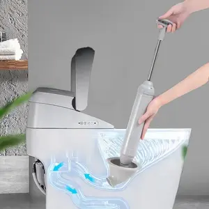 Powerful Toilet Auger Vacuum Plunger, Drain Unblocker, Bathroom Plumbing Tool, Bathroom Cleaning Tools, Strong Suction Force, Ideal for Clogged Drains, Easy to Use, Toilet Unclogging Tool, Toilet Bowl Plunger