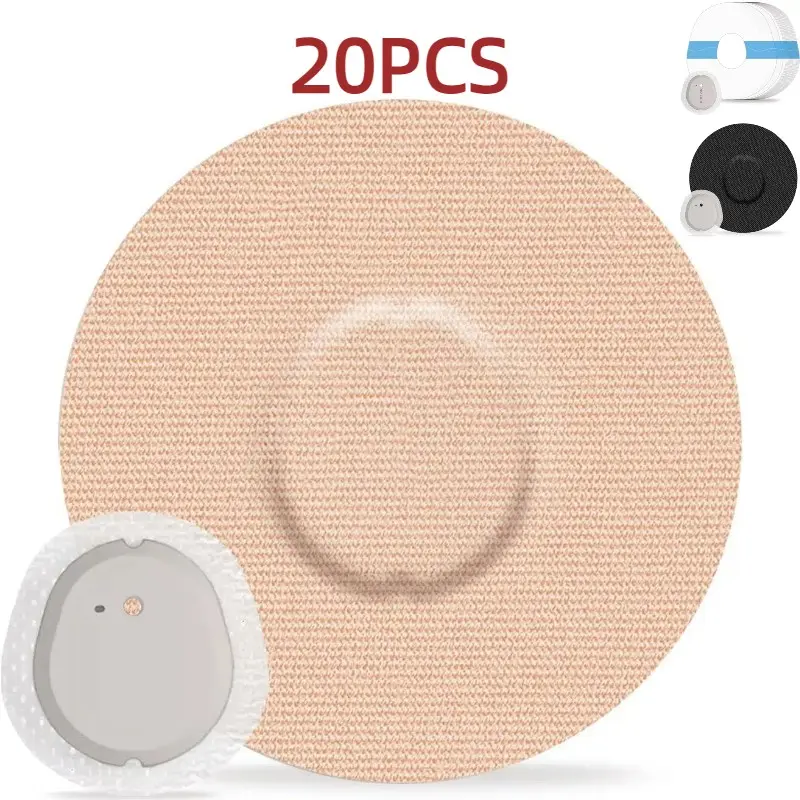 20 Pack Freestyle Adhesive Patches, Invisible Sensor Covers for Dexcom G7, Long Fixation, Extended, Breathable, All Seasons, Universal Sports Use