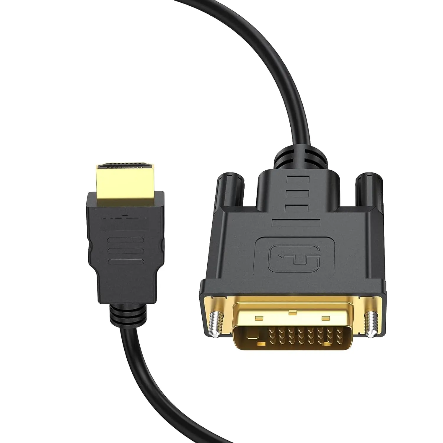1 Pack 6FT HDMI to DVI Cable Bi-Directional HDMI Male to DVI-D(24+1) Male Cable 4K@30HZ