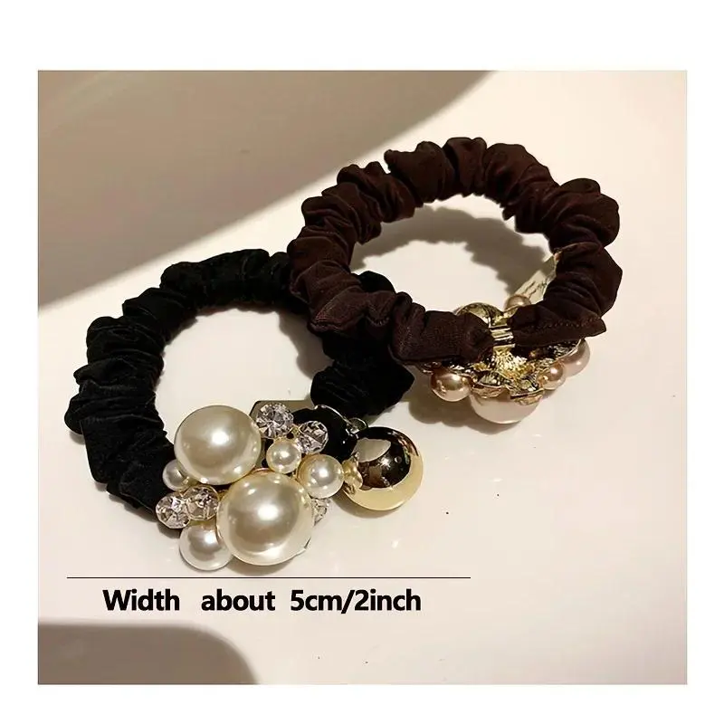 [New product launch] 2-piece package to experience first, be a fashionable hipster, high elastic hair band silky touch, not easy to deform and easily create various hairstyles, take care of every hair, and show noble temperament!
