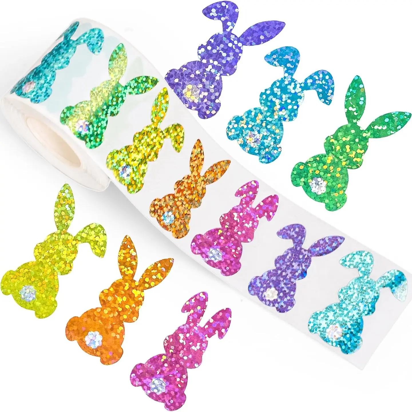 500Pcs Easter Bunny Stickers for Kid Adult Self Adhesive Happy Easters ...
