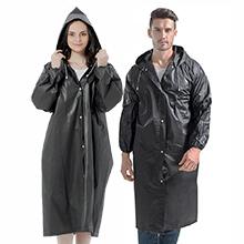 Rain Ponchos for Adults Reusable, 2 Pcs Raincoats Emergency for Women Men with Hood and Drawstring