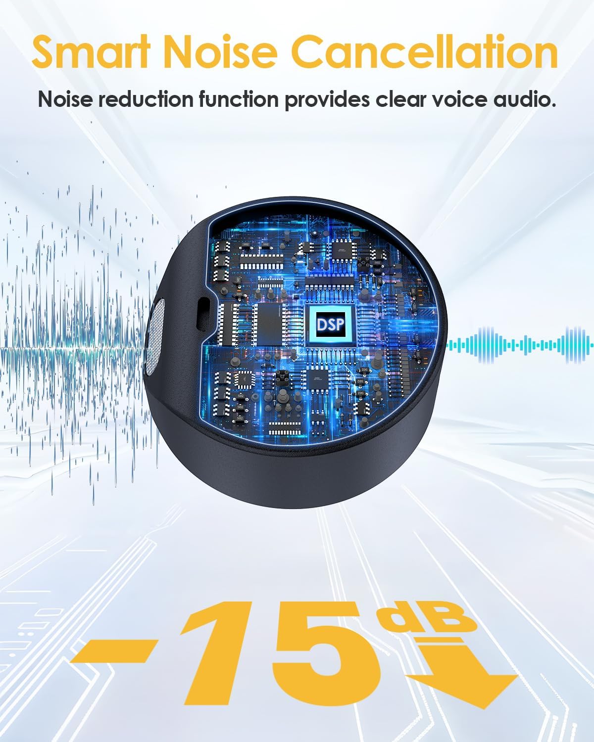 Wireless Lavalier Microphone for iPhone/Android, Mini Microphone with Noise Cancellation, Magnetic Backclip, 2 Pack USB-C Mini Mic for Video Recording, Content Creators, Vlogging, Youtubers