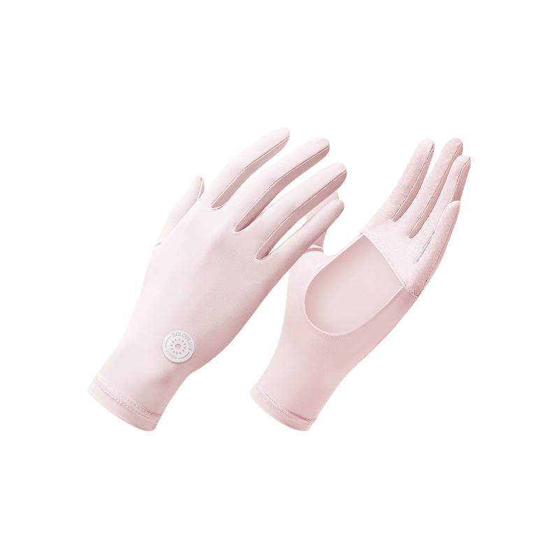 Women's UPF 50+ Sun Protection Gloves - Fingerless Cooling Ice Silk Driving Gloves
