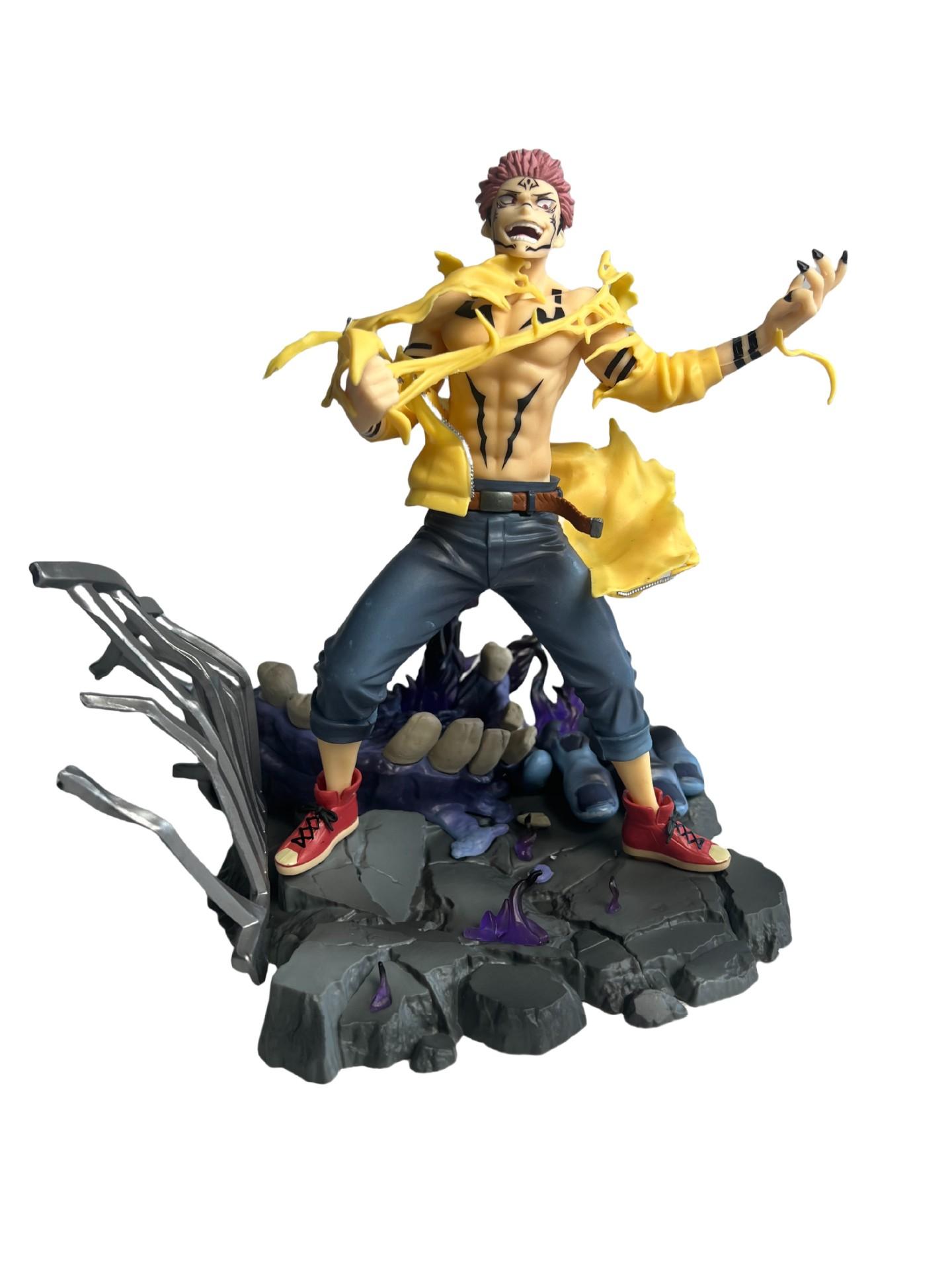 Jujutsu Kaisen Ryomen Sukuna Figure 27cm High Detail Pvc Statue King Of Curses Collection Desktop Ornament Home Decor Gift