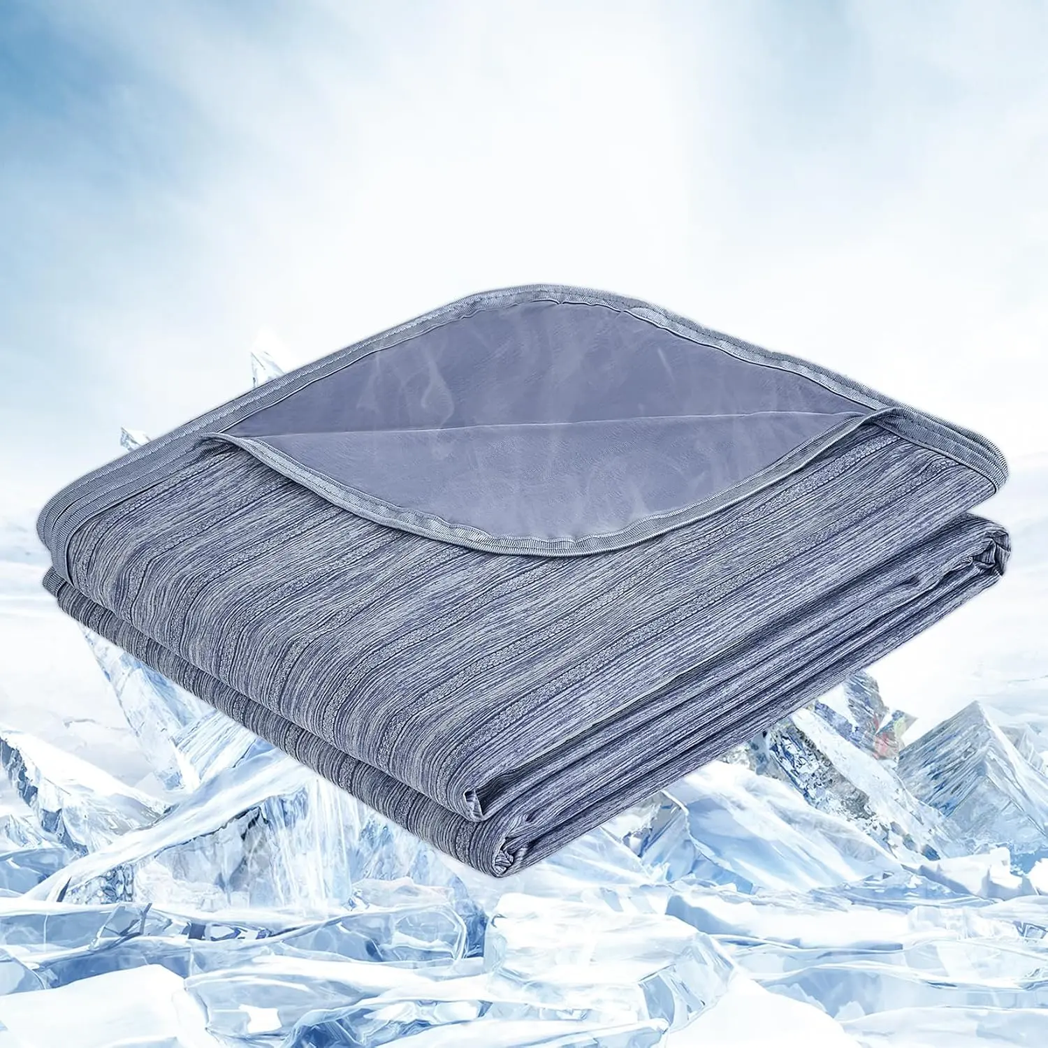 Cooling Blanket Full Size 84"x90" for Hot Sleepers Summer Blanket| Absorbs Heat Cold Summer Blanket for Night Sweats & Menopause Lightweight Breathable Soft-Side Cooling Ice Blanket