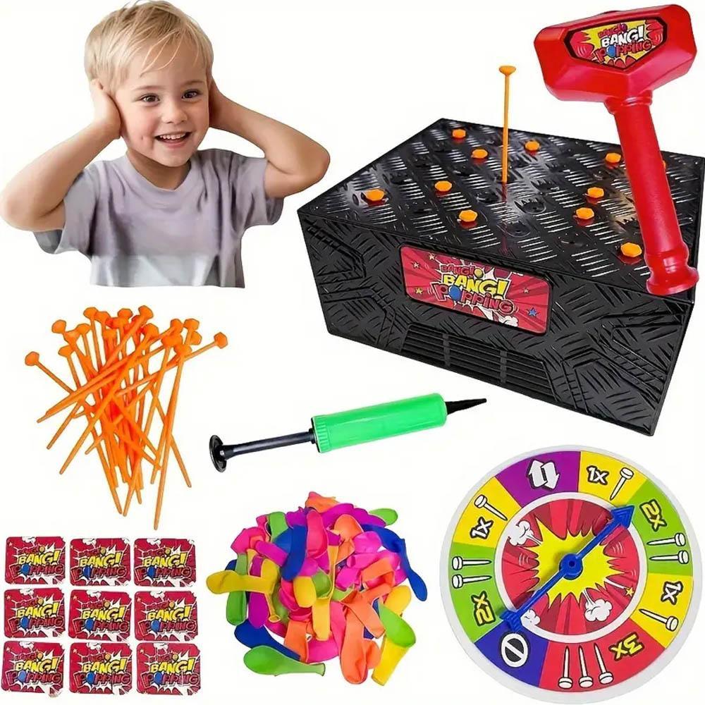 Stimulating Multiplayer Board Game - Bursting Balloons Tabletop Interactive Game, Stress Relief Toy for Teens & Adults