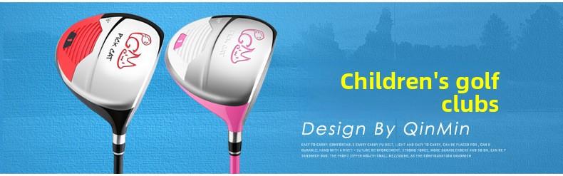 PGM Golf Clubs – Large-Volume Driver, Fairway Wood, and Hybrid – For Boys and Girls – Beginner Set for Children