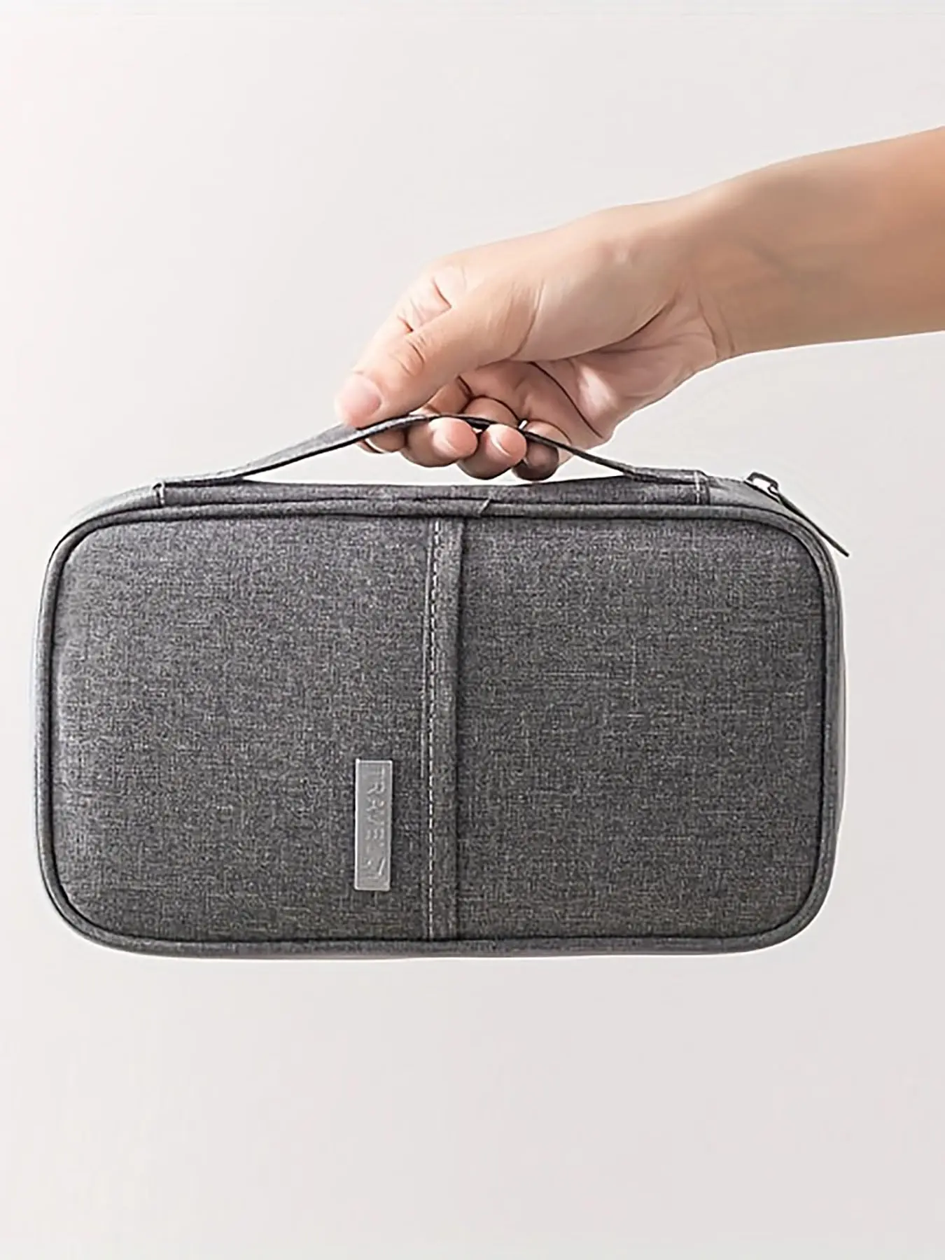 Multi-Functional Passport Organizer, Passport Protector, Waterproof Travel Document Holder with Zipper Pocket, Portable Family Travel Wallet