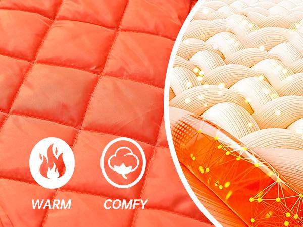 HYPESTFIT Men's Varsity Jacket Casual Windproof Color Block Quilted Insulated Padded Coats