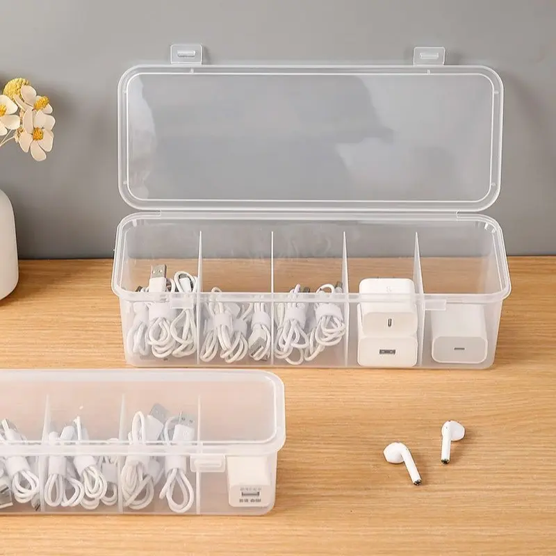 Cable Management Box, Multifunctional Cable Storage Box, Durable Cable Organizer for Home & Office