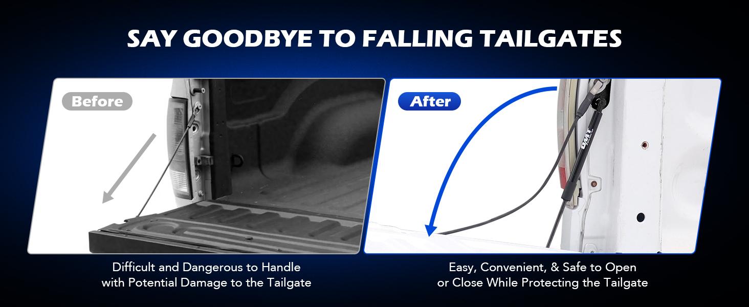 THE WELL KEPT Truck Tailgate Assist Compatible with 2009-2025 Dodge Ram 1500 2500 3500, Pickup Tailgate Lift Assist Kit 2009 2010 2011 2012 2013 2014 2015 2016 2017 2018 2019 2020-2025 Dodge Ram