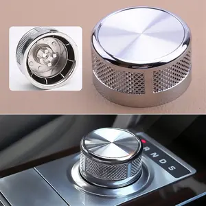 Zinc Alloy Gear Shift Knob Cover Replacement, Compatible with Jaguar Xf Xe Xj F-Pace, Land Rover Discovery Sport, Range Rover Evoque