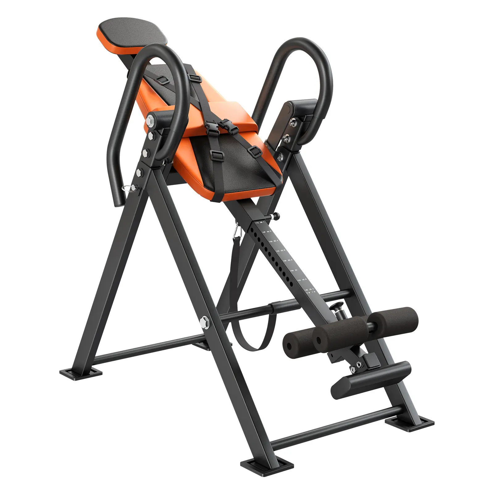 Inversion Table, 300 lbs Capacity Heavy Duty Back Inverter Stretcher, Inverted Table with Dual-Roller Locking, Decompression Tables for Shoulders, Neck, Back, Multi-Angle Adjustable Tether Strap